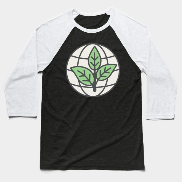 Natural World Environment Icon Baseball T-Shirt by SWON Design